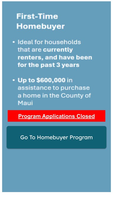 HOP Closed Program Info Box 